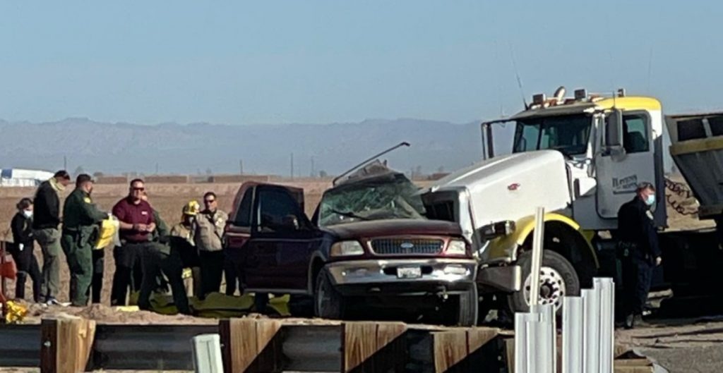 Accidente, indocumentados, choque