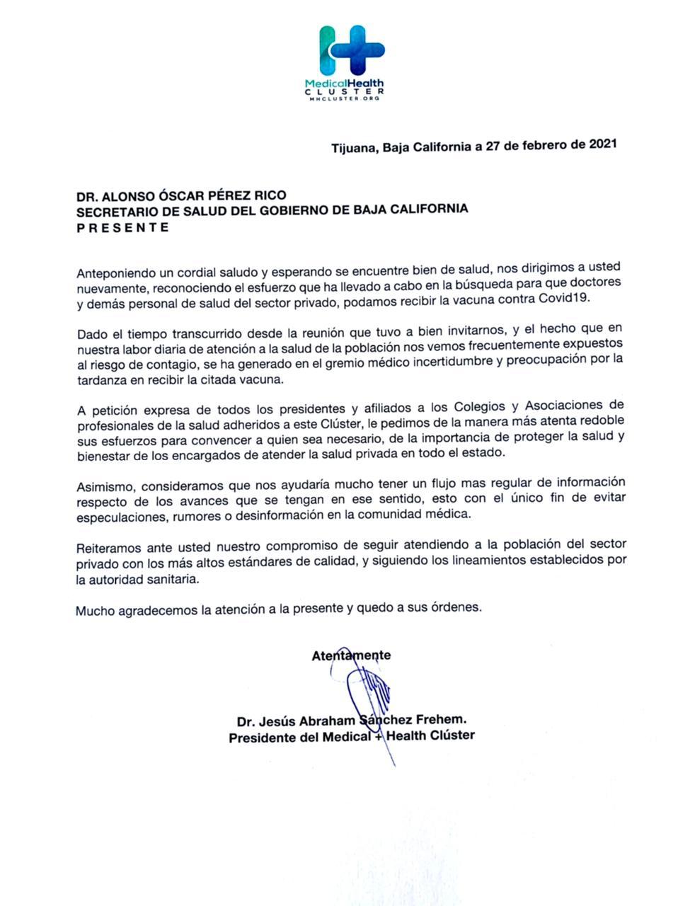 Pandemia, Clúster médico, Salud, médicos privados