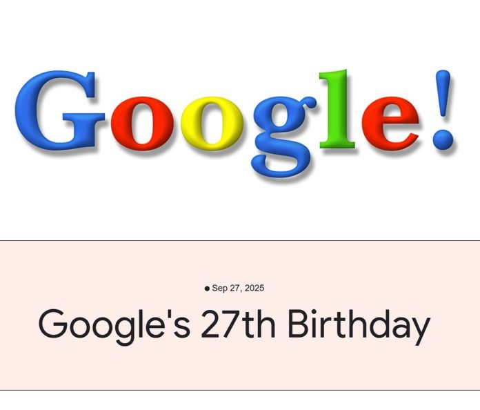google 27 aniversario